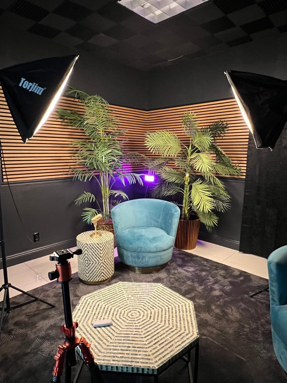 Podcast studio — main view